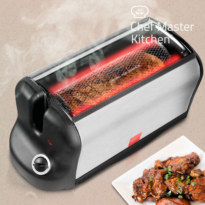 Elektrisk Mini-ugn Chef Master Kitchen Smart Rotisserie 600W Grå Svart