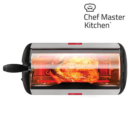 Elektrisk Mini-ugn Chef Master Kitchen Smart Rotisserie 600W Grå Svart