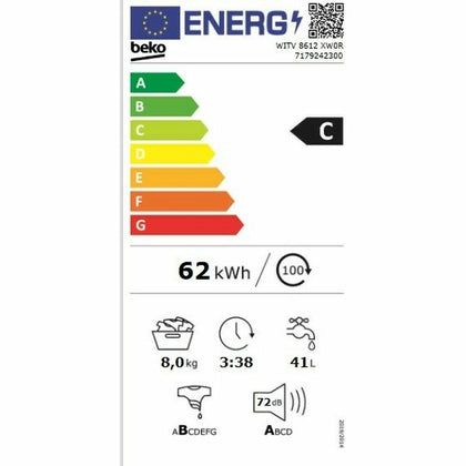 Tvättmaskin BEKO WITV8612XW0R 1200 rpm 60 cm 8 kg