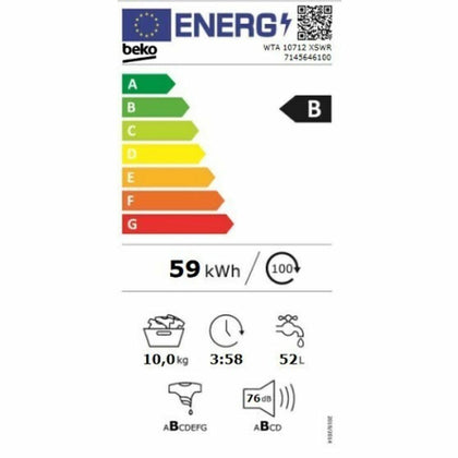 Tvättmaskin BEKO WTA 10712 XSWR 10 kg 1400 rpm