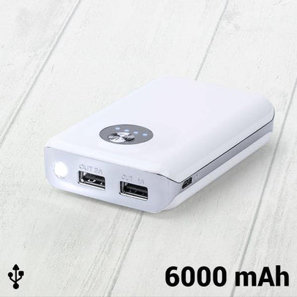 Power bank med dubbel USB 6000 mAh 144962 - DETDUVILLLHA.SE