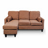 Bäddsoffa Astan Hogar Chaise Lounge Choklad