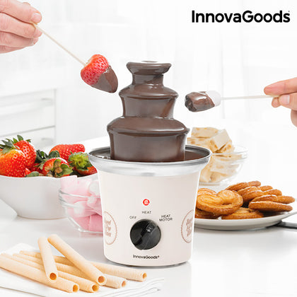 InnovaGoods Sweet & Pop Times Chokladfontän  70W Vitt Stål