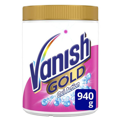 Fläckborttagare i pulverform Vanish Oxi Gold White 940 g