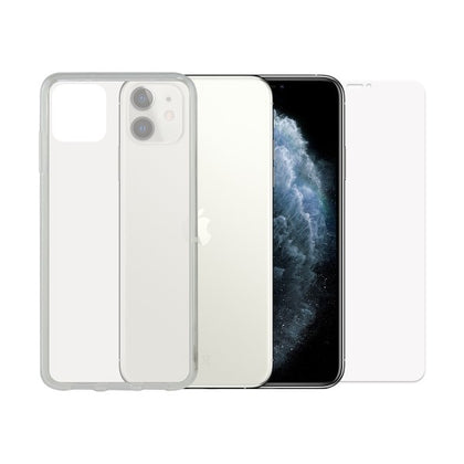 Skärmskydd i Härdat Glas för Mobiltelefon + Mobilfodral Iphone 11 Pro Contact