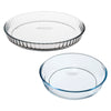 Set med Ugnsfasta Formar Pyrex Bake&Enjoy Transparent Borosilikatglas (Ø 28 cm) (2 pcs)