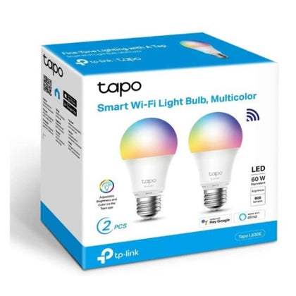 Smart-Lampa LED TP-Link Tapo L530E Wifi 8,7 W E27 60 W 2500K - 6500K (2 uds)